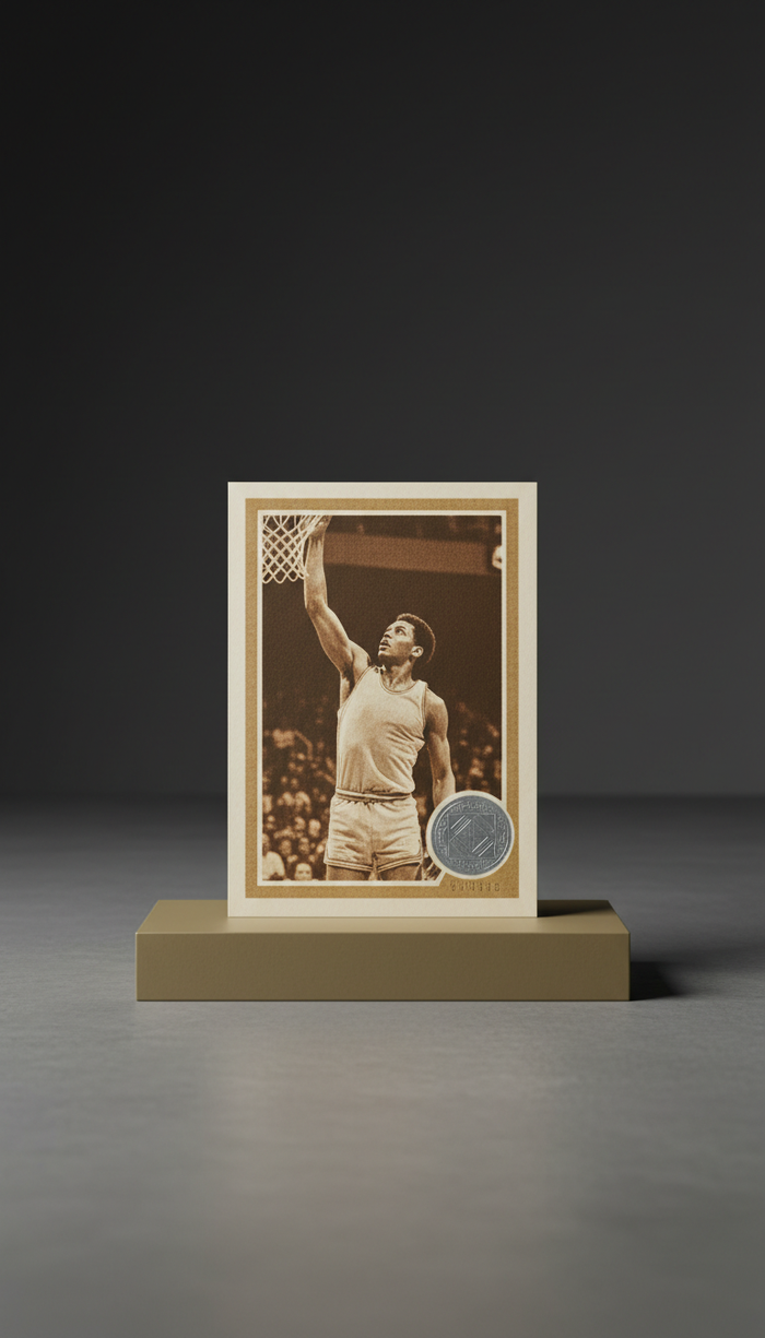 Basketball vintage card with authenticated grading
