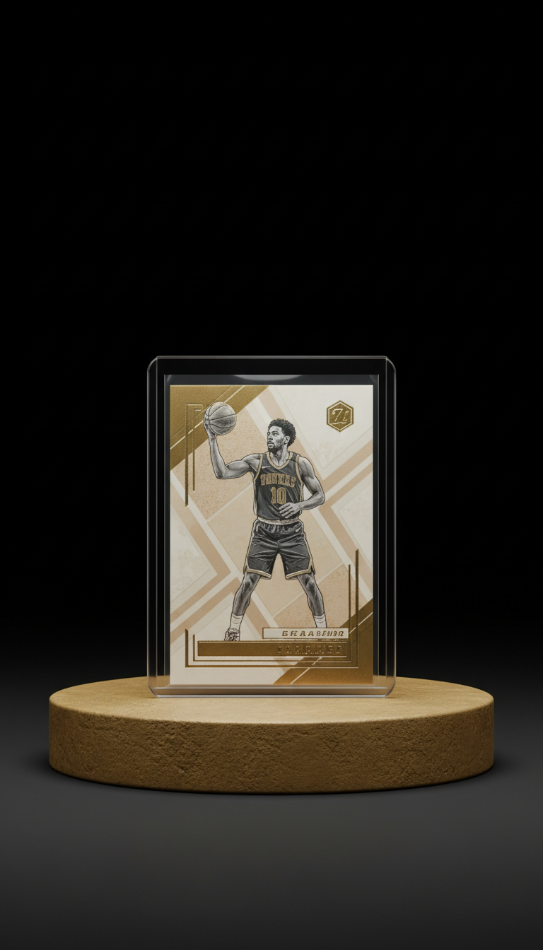 Basketball limited edition card with authenticated grading
